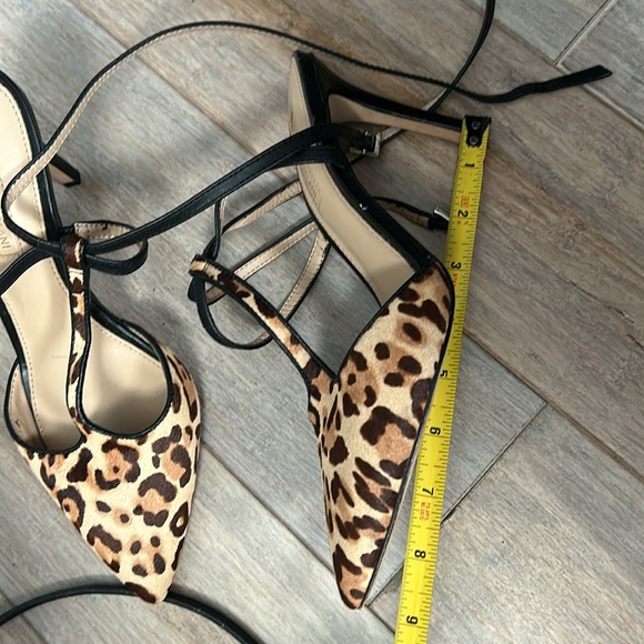 ANTONIO MELANI 'Molone' Women's Slingback Heels Cheetah T-Strap Pointed Toe Sz 7 - Picture 15 of 16